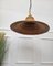 Gilt Brass & Rattan Pendant Hanging Light, 1960s 6