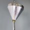 Italian Modern Hanging Lamp in Opaline Glass and Chromed Metal, 1980s 15