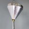 Italian Modern Hanging Lamp in Opaline Glass and Chromed Metal, 1980s, Image 15