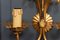 Vintage Sconces in Gilt Metal, 1960, Set of 2 5