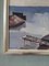 Boats at the Jetty, anni '50, dipinto a olio, con cornice, Immagine 7