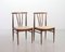 Scandinavian Rosewood Spindle Back Dining Chairs with Caramel Leatherette Upholstery, 1970s, Set of 4, Image 5