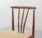Scandinavian Rosewood Spindle Back Dining Chairs with Caramel Leatherette Upholstery, 1970s, Set of 4 12