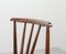 Scandinavian Rosewood Spindle Back Dining Chairs with Caramel Leatherette Upholstery, 1970s, Set of 4, Image 13