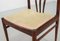 Scandinavian Rosewood Spindle Back Dining Chairs with Caramel Leatherette Upholstery, 1970s, Set of 4, Image 14