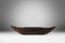 Comedero o cuenco Wabi Sabi antiguo hecho a mano de madera, siglo XIX, Imagen 3