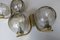 Brass & Glass Double Wall Lights, 1970s, Set of 2, Image 6