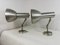 Kegelförmige Wandlampen aus Aluminium, Italien, 1950er, 2er Set 1