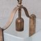 Lámpara colgante italiana Mid-Century de latón y vidrio, Imagen 7