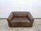 Sofá de dos plazas DS 47 de cuero marrón de de Sede, años 70, Imagen 10