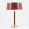Red Lacquered Model 8423 Table Lamp by Borens, Sweden, 1970s 8