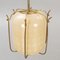 Lámpara colgante de vidrio y latón al estilo de James Mont, EE. UU., Años 60, Imagen 5