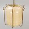 Lámpara colgante de vidrio y latón al estilo de James Mont, EE. UU., Años 60, Imagen 2