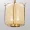 Suspension Light in Glass and Brass in the style of James Mont, USA, 1960s 3