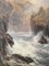 Charles Sim Mottram, Rocky Cliff, Cornish Seascape, 1885, Oil on Canvas, Framed 2