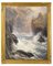 Charles Sim Mottram, Rocky Cliff, Cornish Seascape, 1885, Olio su tela, Incorniciato, Immagine 1