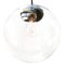 Vintage European Clear Glass and Brass Top Pendant Light, Image 2