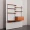Danish Two-Bay Wall Unit in Teak with Secretary by Kai Kristiansen for Fm Mobler, 1960s 5
