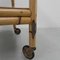 Carrito de servicio de bambú con ruedas, años 50, Imagen 8