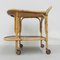 Bamboo Serving Trolley on Castors, 1950s 31