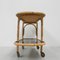 Bamboo Serving Trolley on Castors, 1950s 23