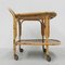 Bamboo Serving Trolley on Castors, 1950s 17