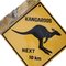 Vintage Australian Kangaroos Sign by Aussie Road Signs, 1985 4