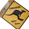 Vintage Australian Kangaroos Sign by Aussie Road Signs, 1985 2