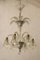 Murano Glas Deckenlampe mit 6 Leuchten von Ercole Barovier für Barovier & Toso, 1930er 9