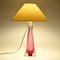 Mid-Century Cranberry Glass Table Lamp from Val Saint Lambert 4