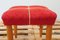 Mid-Century Upholstered Stool from Uluv, Former, Czechoslovakia, 1960s, Image 3