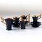 Set da caffè Mid-Century in ceramica, Francia, anni '50, set di 5, Immagine 4