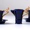 Mid-Century French Ceramic Coffee Set, 1950s, Set of 5 3