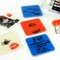 Basf Magnetophon Coasters, 1980s, Set of 7 4