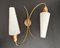 Vintage Single Wall Sconce with Two Shades, France, Image 1