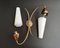 Vintage Single Wall Sconce with Two Shades, France, Image 3