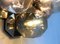 Lampada da parete o da soffitto Space Age vintage in metallo cromato e vetro di Motoko Ishii per Staff, Germania, anni '70, Immagine 5
