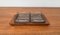 Mid-Century Danish Teak Tray from Artiform with Cabaret Glass Trays from Holmegaard, 1960s, Set of 3 1