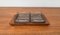Mid-Century Danish Teak Tray from Artiform with Cabaret Glass Trays from Holmegaard, 1960s, Set of 3, Image 1