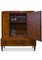 Large Rosewood Three Door Fitted Salon Cabinet with Geometrically Veneered Fronts Raised on Turned Tapering Legs, 1920s, Image 4