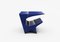 Star Axis Side Table in Blue Aluminum by Neal Aronowitz, Image 3