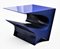 Star Axis Side Table in Blue Aluminum by Neal Aronowitz 1