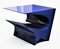 Star Axis Side Table in Blue Aluminum by Neal Aronowitz, Image 1