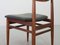 Danish Teak Dining Chairs with Black Leatherette Seats, Denmark, 1960s, Set of 6 15