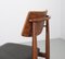 Danish Teak Dining Chairs with Black Leatherette Seats, Denmark, 1960s, Set of 6 13