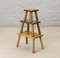 Brutalist Rectangle Oak Nesting Tables / Stools in the style of Charlotte Perriand, 1950s, Set of 3, Image 6