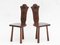 European Folk Art Basque Tripod Chairs 1950s, Set of 2 11