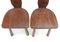 European Folk Art Basque Tripod Chairs 1950s, Set of 2, Image 5