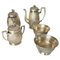 England Silvered Metal Tea Service, Set of 5 1