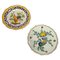 Plates in French Faïence Yellow and Green, Set of 2 1